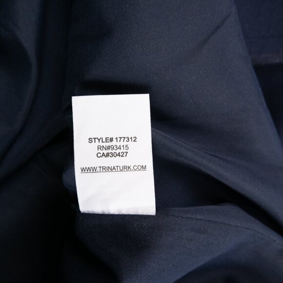 TRINA TURK Flush 3/4 Sleeve Ponte Dress with Gold Button size 4 - Picture 9 of 11